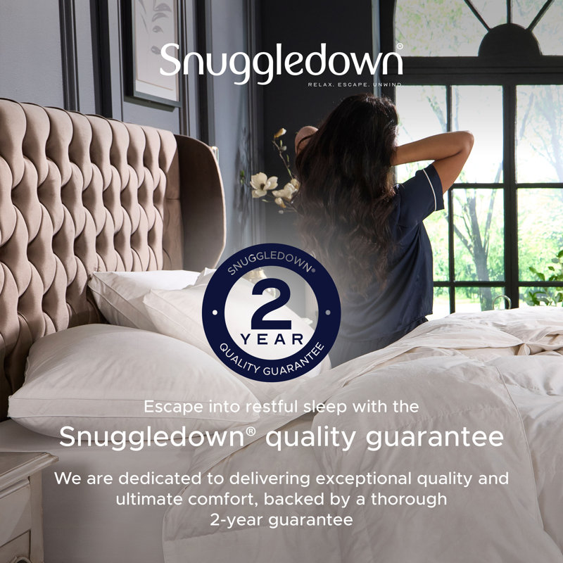 Retreat by Snuggledown Sumptuous Soft Support Pillow – Front Sleeper Luxury with Silky Microfibre Fill