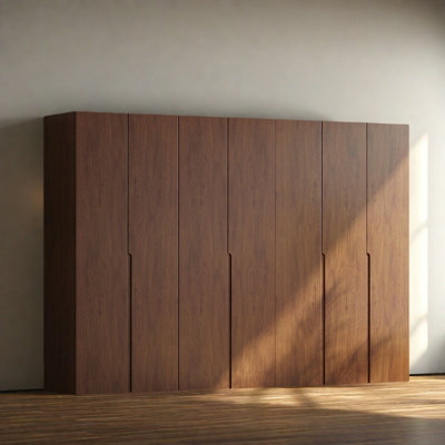 Simple Modern Walnut Wardrobe