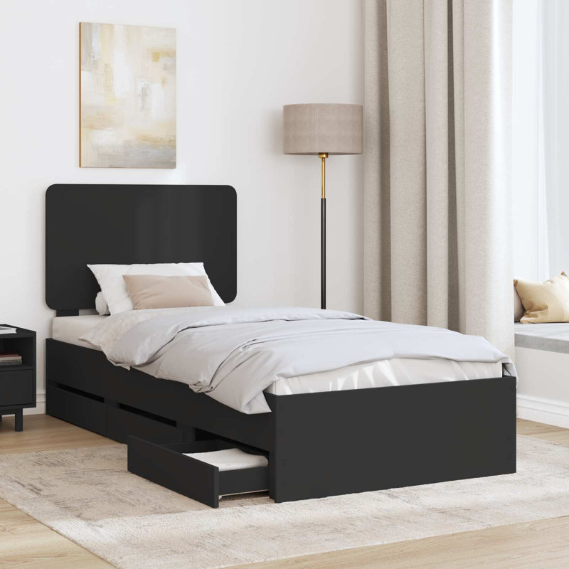 Bed, Black, Small Single (2'6)