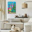Art mural en verre épique «Magical Garden Neighbouring» par Koday, 24 po x 36 po