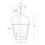 Chapman & Myers Riverside Small Square Lantern-51180343-51203467