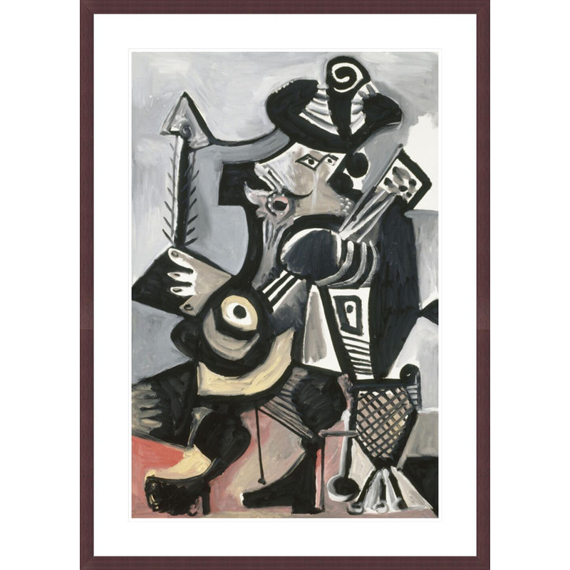 «Musicien» par Pablo Picasso, impression giclée encadrée, H 41,5 po x l 29,89 po