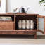 Meuble télé rétro en bois massif simple