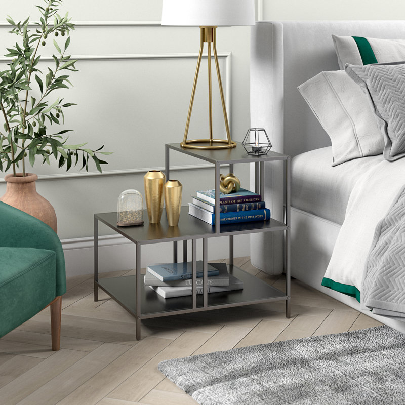End Table, Gunmetal Grey