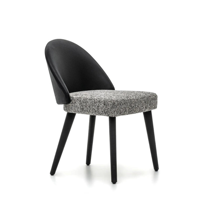 Ensemble de 2 chaises rembourrées sans accoudoirs