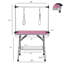 Table de toilettage de table H 65,5 po x l 42 po x P 23,6 po-100015294-113041397