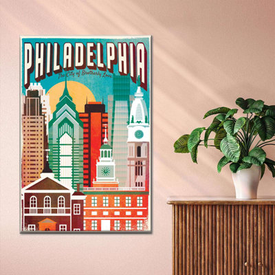 «Philadelphia Brotherly Love» sur impression sur toile