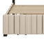 Lit plateforme tapissier en velours-1196241518