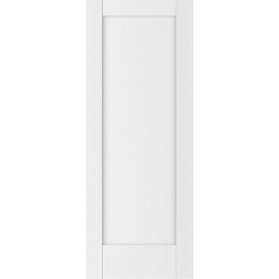 Stile 059 Soft White Laminated Modern Interior Door Slab Only