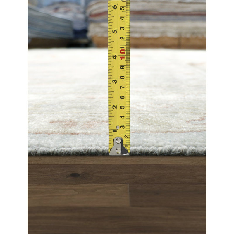 Melody Hand Knotted Wool Oriental Area Rug in L. Blue, Rectangle 12' x 18'