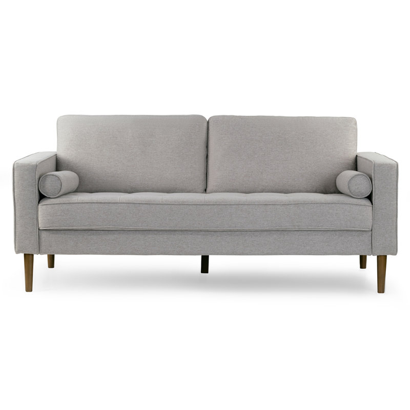 Canapé en tissu sergé beige Bisera, Beige