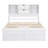 Platform Bed With Storage Headboard And 8 Drawers