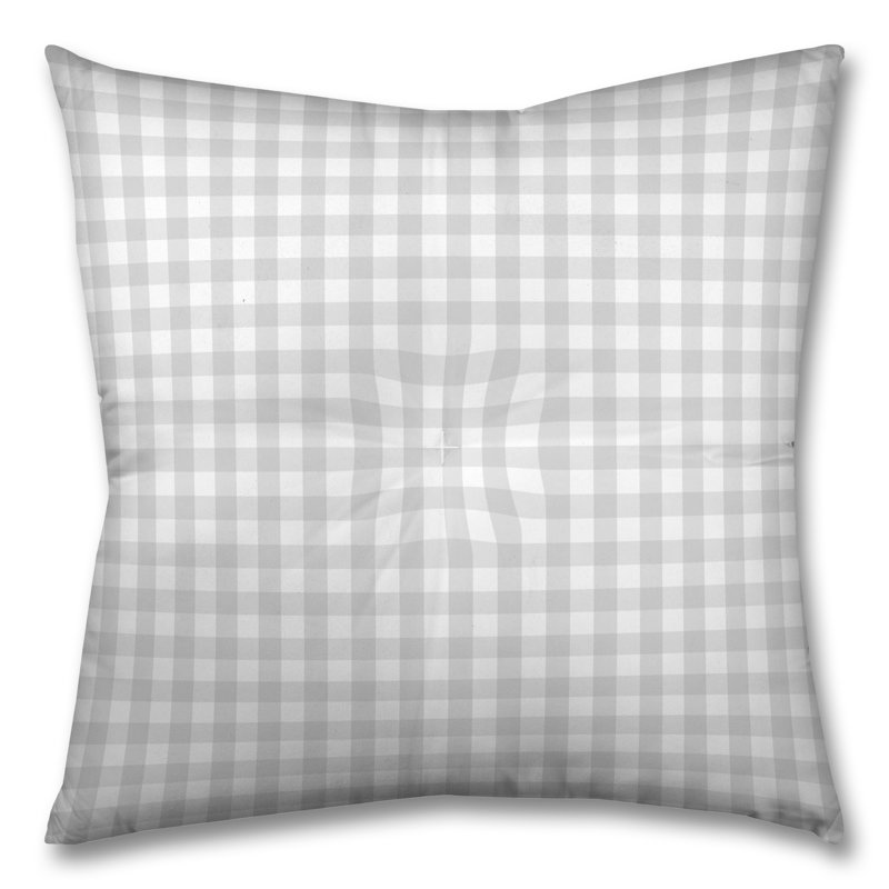 Gingham Reversible Throw Pillow