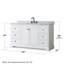Ensemble de meuble-lavabo simple 60 po Avery-97851943-97851944