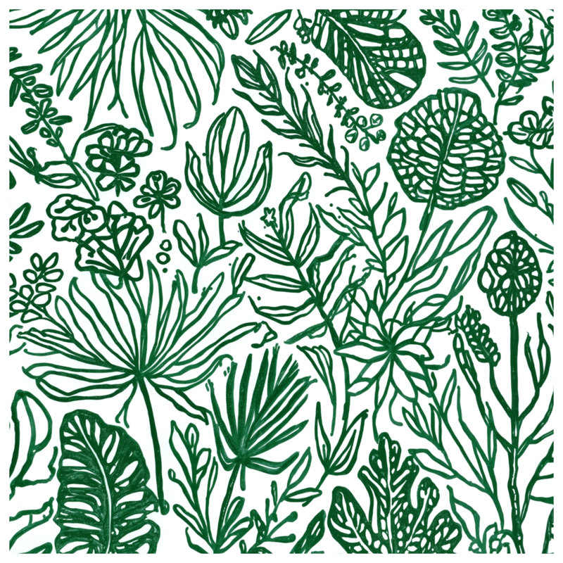 Housses de couette Green Line Art, Grand lit