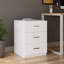 Ensemble de mobilier de bureau moderne (5 pièces), blanc | Comprend un bureau d'étude (55,1 x 28,7 x 23,6 po), une table basse (23,6 x 18,1 x 18,1 po) et une armoire polyvalente (35,1 x 29,0 x 15,0 po) | Panneau de particules 100% enduit de mélamine, design durable et élégant-226215812