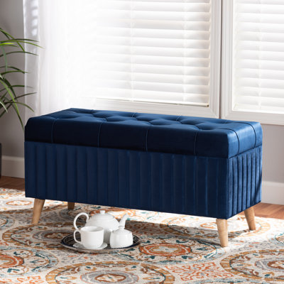 Velvet Ottoman