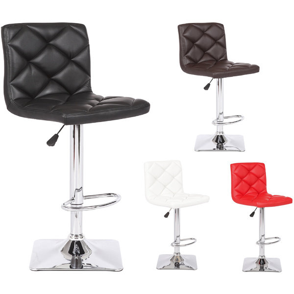 Tabouret tournant à hauteur réglable Dutcher, Noir