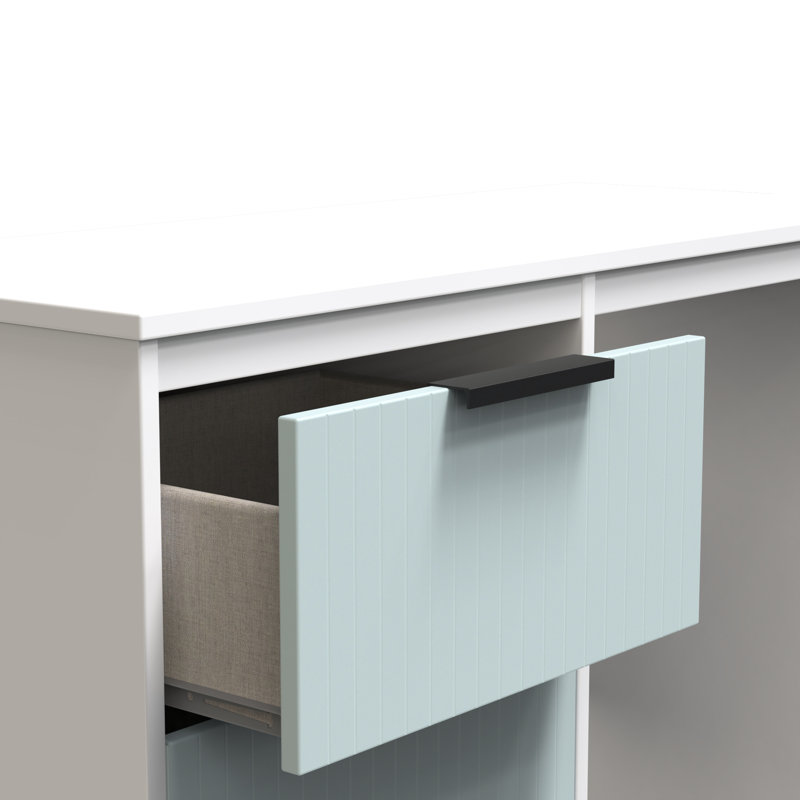 Berklie Dressing Table, Duck/White
