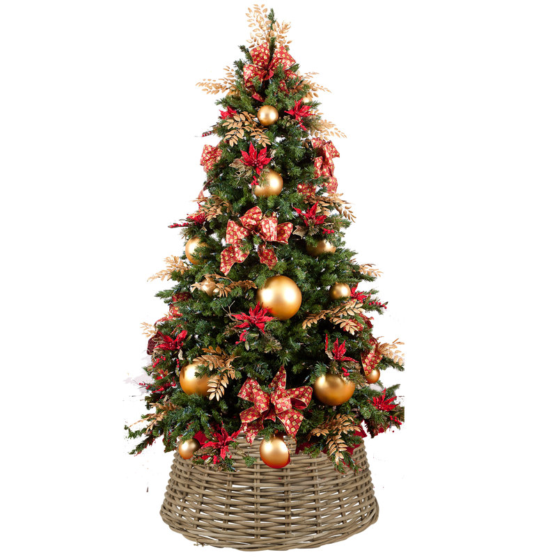 Rattan Tree Collar, Brown