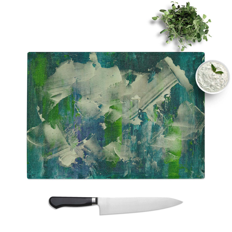 Tempered Glass Art Painting Vol.154 Chopping Board, 39 cm W x 28.5 cm L