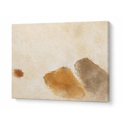Ochre Gray Organic Abstract Wrapped Ingwer