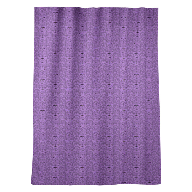 Panneau de rideau simple darkeningthermal avec passe-tringle third ikat room, Mauve foncé