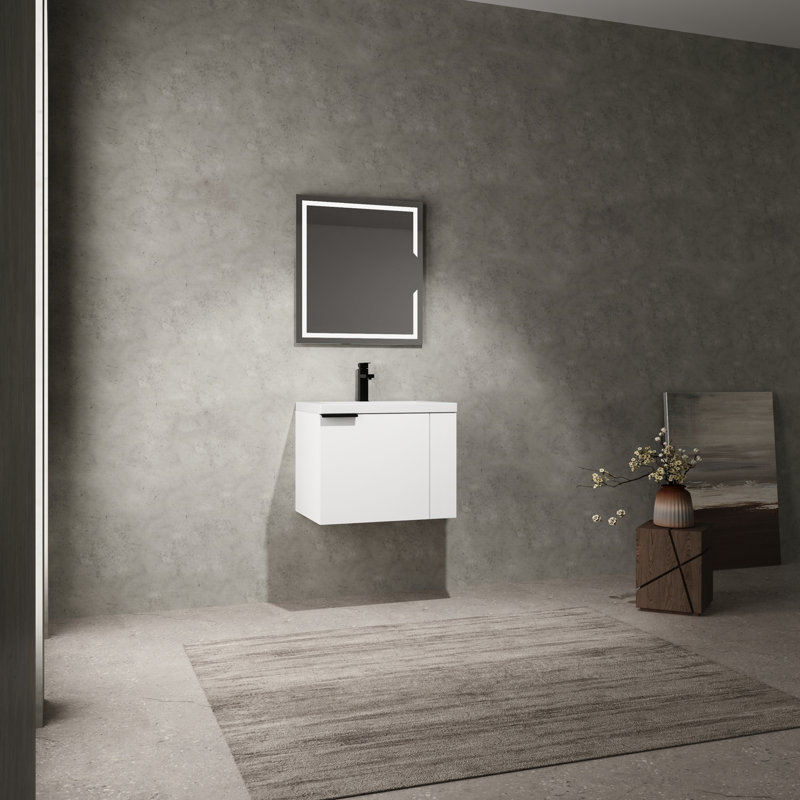 Meuble-lavabo 24 po Modern, Chêne blanc Américain