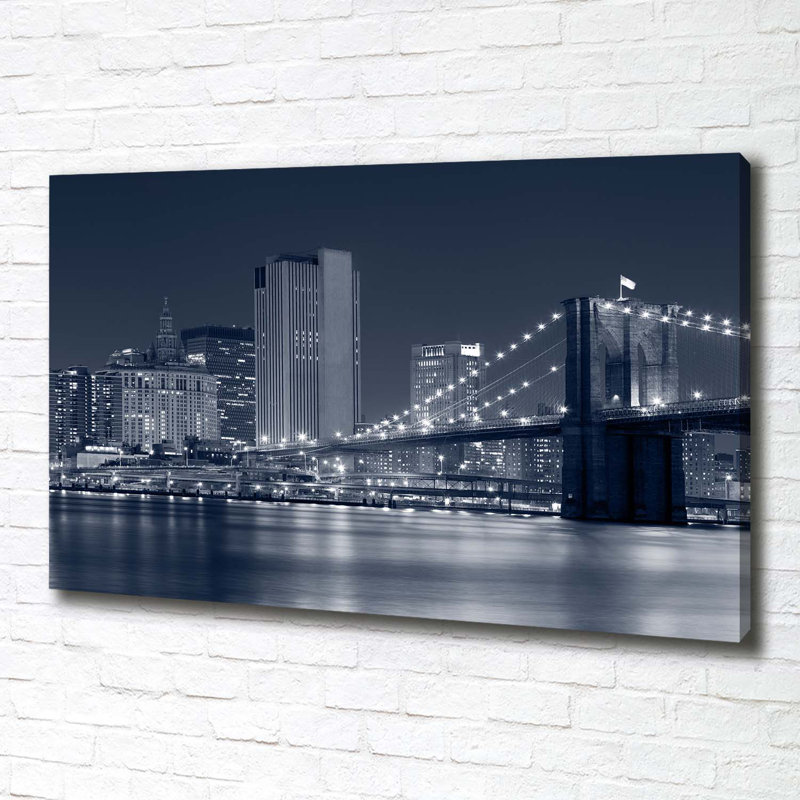 Manhattan New York - Wrapped Canvas Print