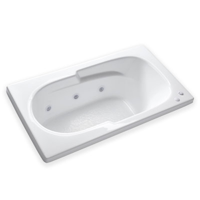 60'' x 32'' Drop-In Whirlpool Acrylic Bathtub