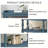 Console Table With 3-Tier Open Storage Spaces And Roman Column Effect Support Legs,Narrow Sofa Entry Table For Living Room, Entryway And Hallway-1304925649