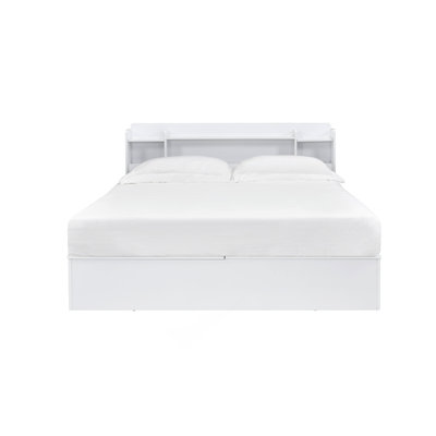Grand lit perse blanc avec rangement Perse