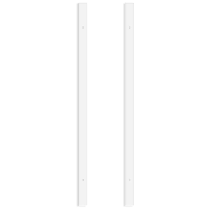 Rail d'éclairage sur rail Luxrit 4FT H, système de rail de type H 120V à circuit unique, compatible avec les têtes de rail en H standard, rail de rail avec embouts blancs, paquet de 2