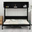 Lit escamotable double avec armoires de rangement-945610501-945610502