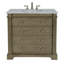 Ensemble de meuble-lavabo simple 36 po Garza, brun chêne clair-506463584