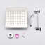 Pommeau de douche carrée effet pluie 25 cm - Acier inoxydable, design moderne, performances optimales