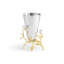 Lovebirds Silver & Gold Stainless Steel and Brass Table Vase