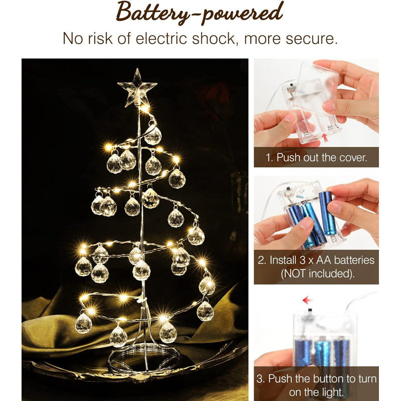 Amyra Simulated Mini Christmas Tree Night Light
