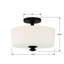 Plafonnier semi-encastré 2 lumières 12,5 po Nula-48425250