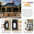 12 Ft. W X 10 Ft. D Solid Wood Patio Gazebo-80862093