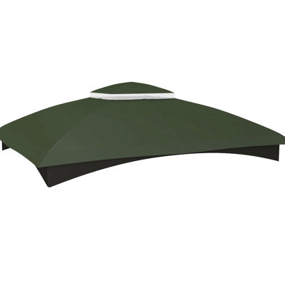 10' X 12' Gazebo Canopy Replacement, 2, Drainage Holes. Provides Enhanced Ventilation And Weather Protection For Units Outdoor Replacement Canopy, 2 With Drainage. Enhances Gazebo's Function