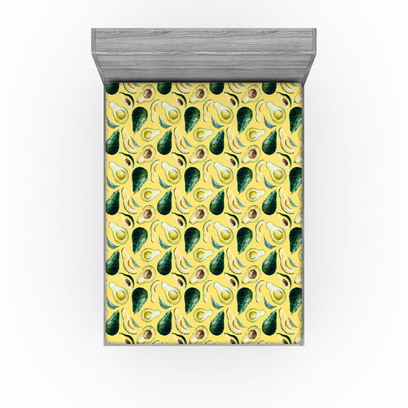 Drap-housse Ambesonne Avocado, Drap-housse très grand californien