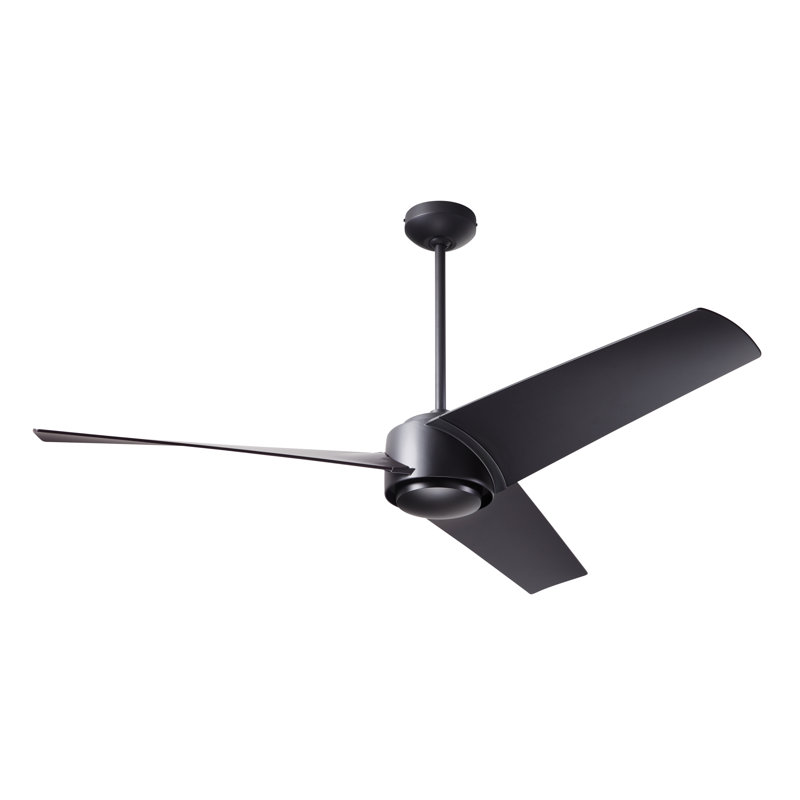 Ambit 56'' Ceiling Fan, Matte Black, Matte Black, Wall/Remote Combo Controls