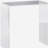 21" Rectangular Clear Acrylic Coffee Table, 15mm Thick Modern Waterfall Side Table