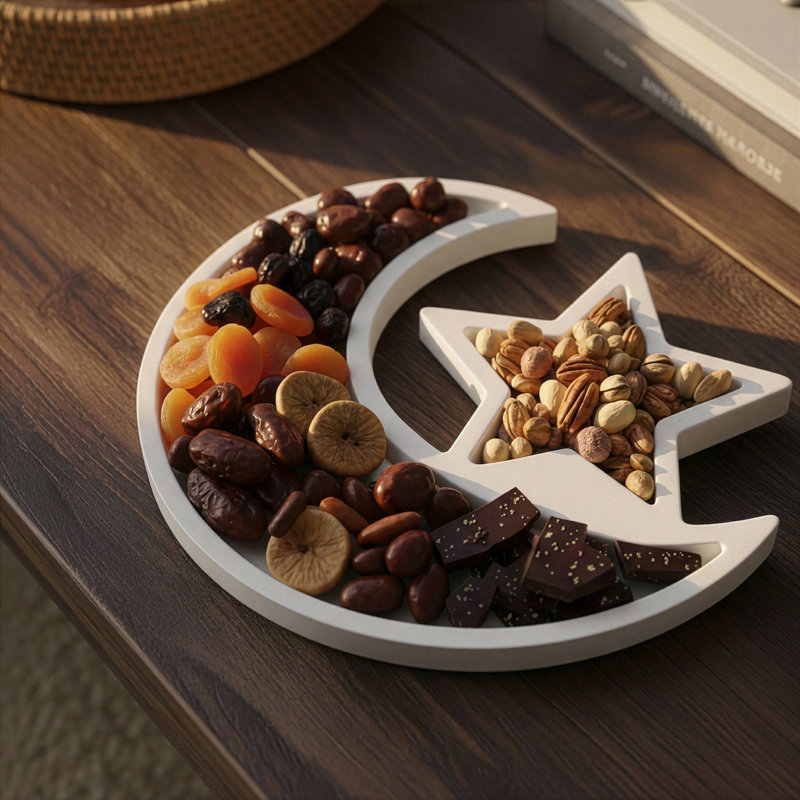 Plateau de service Crescent Moon & Star