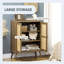 Buffet avec portes en rotin