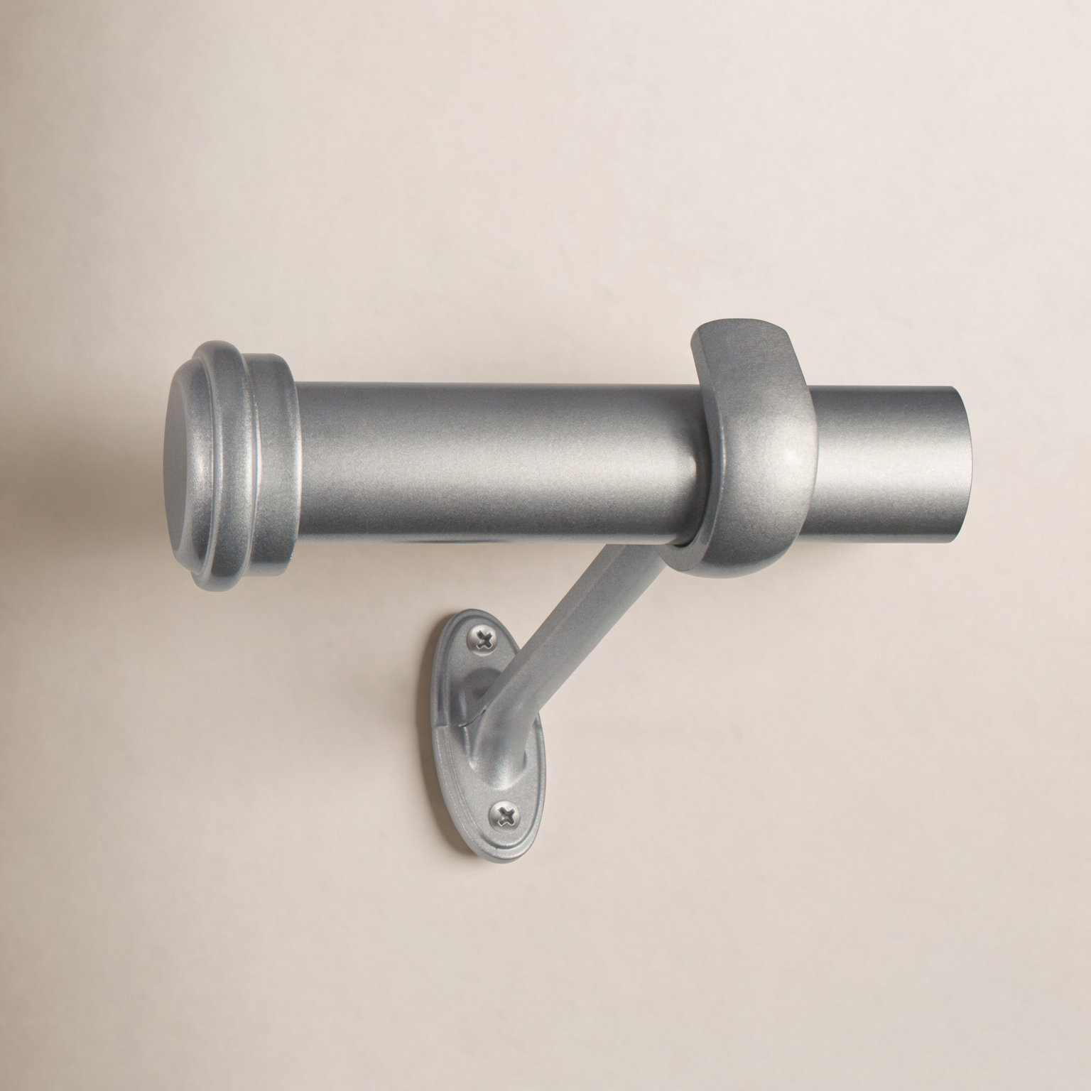 Linc Metal Single Curtain Rod, 18"-36" W, Nickel