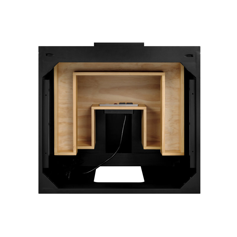 Diamond 24'' W Single Vanity, Charcoal Black, White Quartz, Matte Black