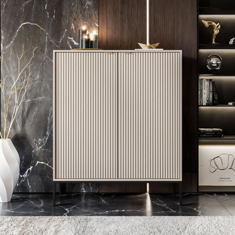 104cm Sideboard, Cashmire/Black