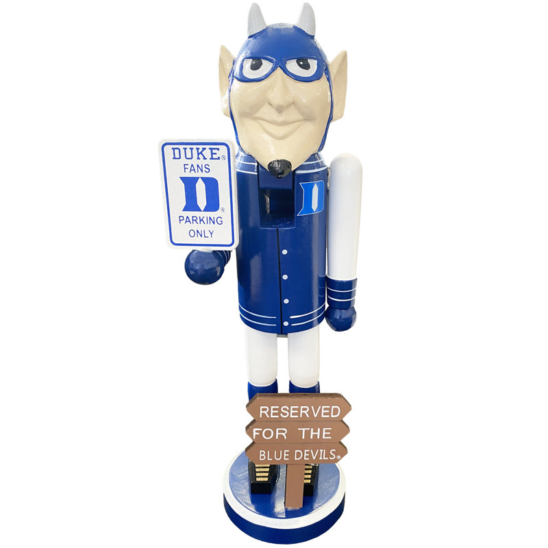 12" NCAA College Spirit Beware Nutcracker, Duke